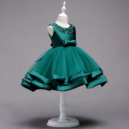 Elegant Baby/Kids Girls Lace Design Flower Dresses childrensterritory