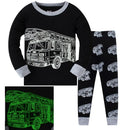 Kids Boys Cartoon Print Long Sleeve Cotton Sleepwear childrensterritory