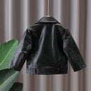 Zipper Design PU Leather Jacket for Baby/Kids childrensterritory