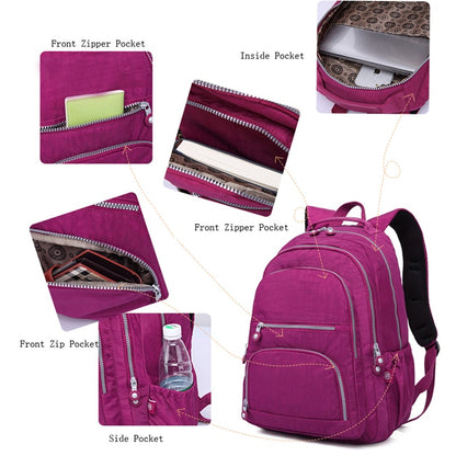 Teenage Girls Casual Large Nylon School Backpack childrensterritory