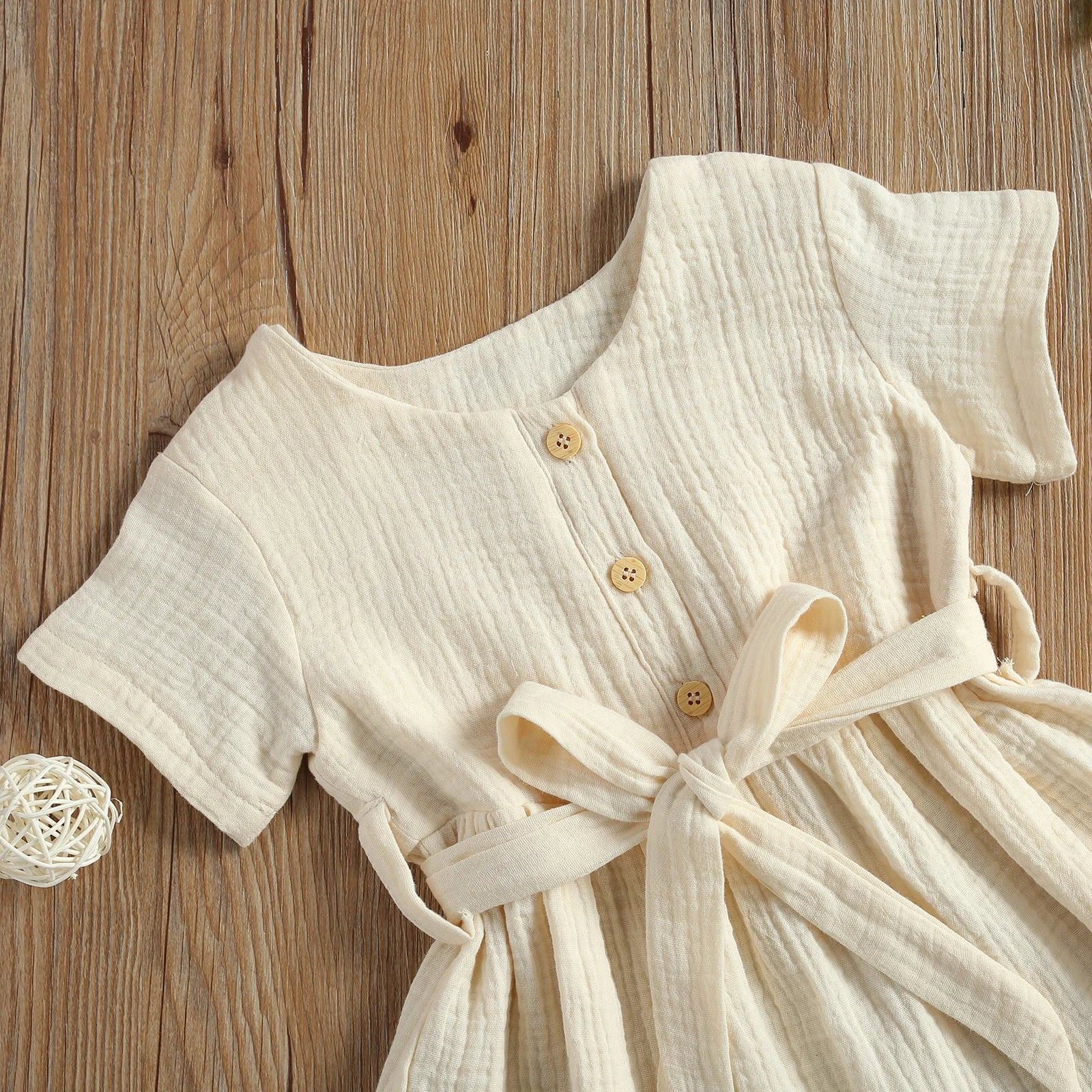 Casual High Waist A-line Dress for Toddler Girl