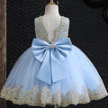 Kids Girls Big Bow and Lace Design Tutu Princess Dresses childrensterritory