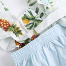 Floral Print Baby Girl Sleeveless Cotton Bodysuits childrensterritory
