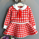 Girls' Long-Sleeved Collar Design Winter Outfit childrensterritory