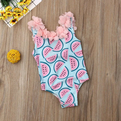 Baby/Kids Girls Watermelon Print Swimwear
