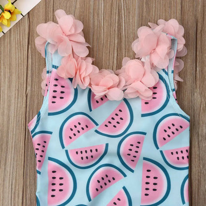 Baby/Kids Girls Watermelon Print Swimwear