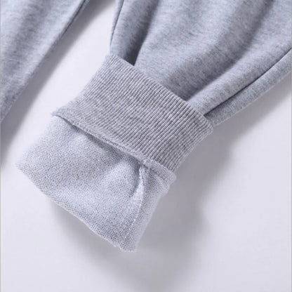 Warm Solid Pattern Casual Cotton Sports Pants for Kids childrensterritory