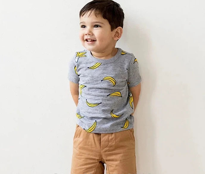 Kids Boys Short Sleeve Cartoon Print Clothing Sets childrensterritory