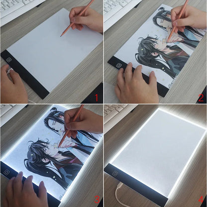 Kids A4 Level Led Drawing Pad Educational Toy