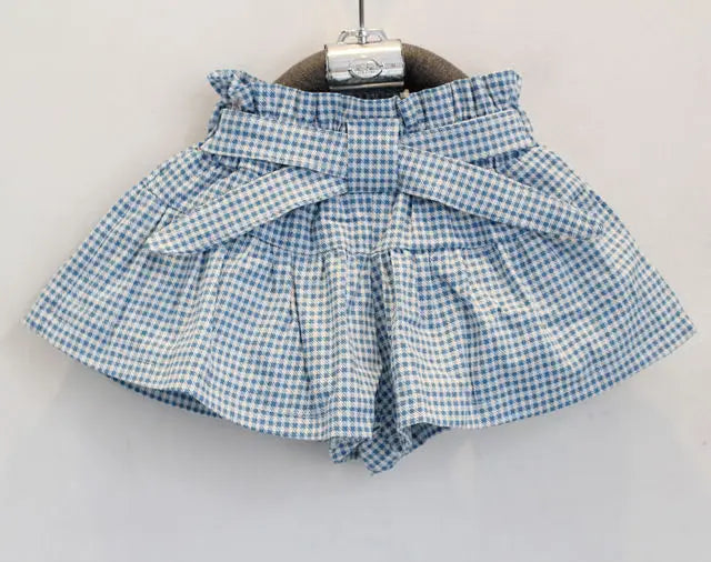 Little Girls Doll Print Vest + Shorts 2PCS Summer Outfit Set childrensterritory