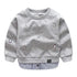 Cartoon Animal Print Patchwork 2 Pcs Sweatshirt For Kids childrensterritory
