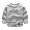 Cartoon Animal Print Patchwork 2 Pcs Sweatshirt For Kids childrensterritory