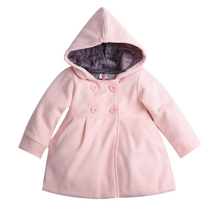 Toddler Girl Warm Fleece Hooded Snow Jacket