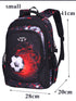 3D Football Print Kids Anime School Backpack Travel Bag childrensterritory