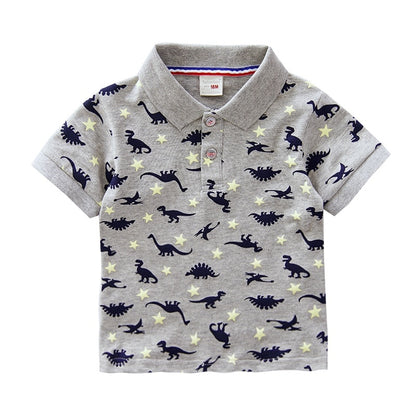 High Quality Printed Polo Cotton T-Shirts for Toddler Boys childrensterritory