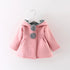 Toddler Girls Rabbit Ear Hooded Cotton Outerwear childrensterritory