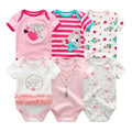 6Pcs/Lot Cartoon Design Soft Cotton Baby Rompers childrensterritory
