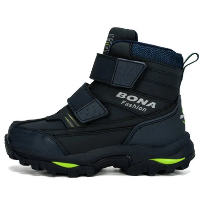 Boys Ankle Length Anti-Slip Warm Hiking Shoes childrensterritory