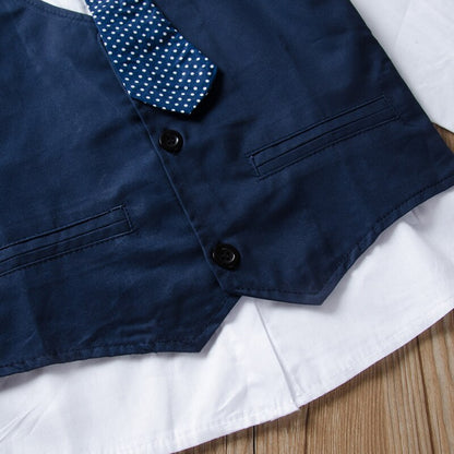 Solid 3PCS Formal Clothing Set for Kids Boys childrensterritory
