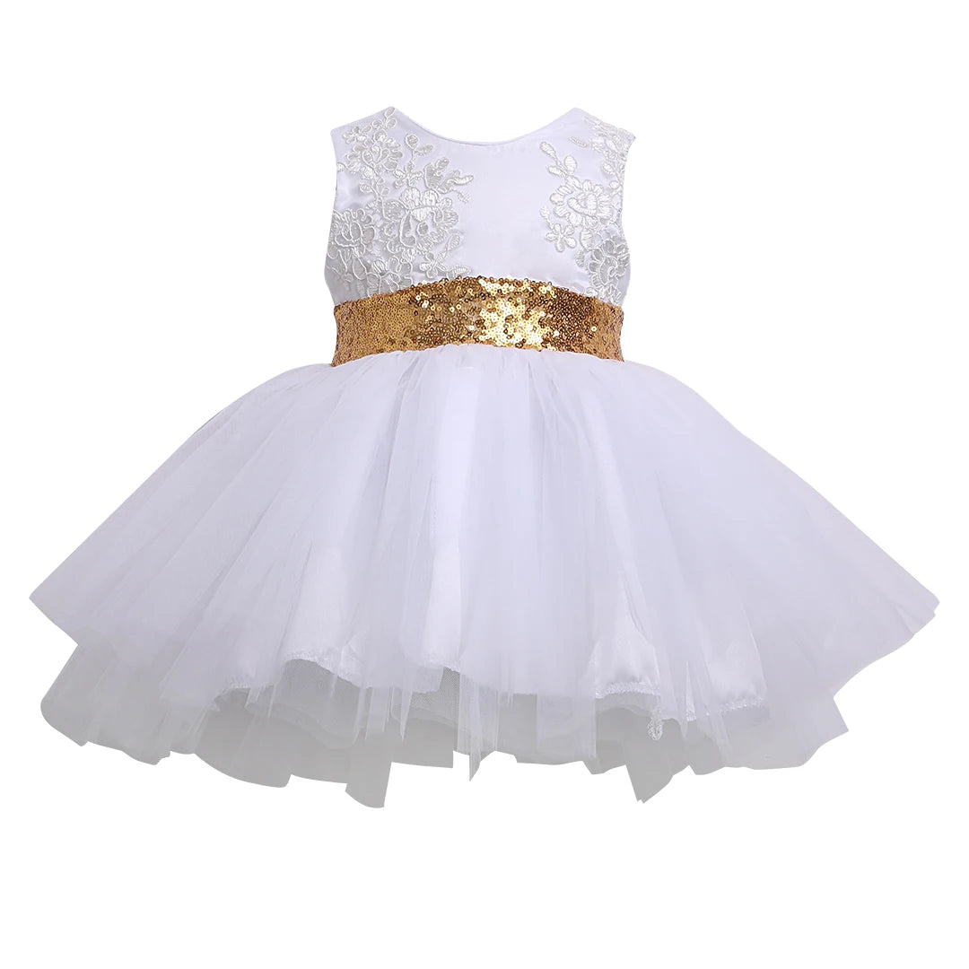 Kids/Baby Girl Sequins Bow-knot Party Dresses
