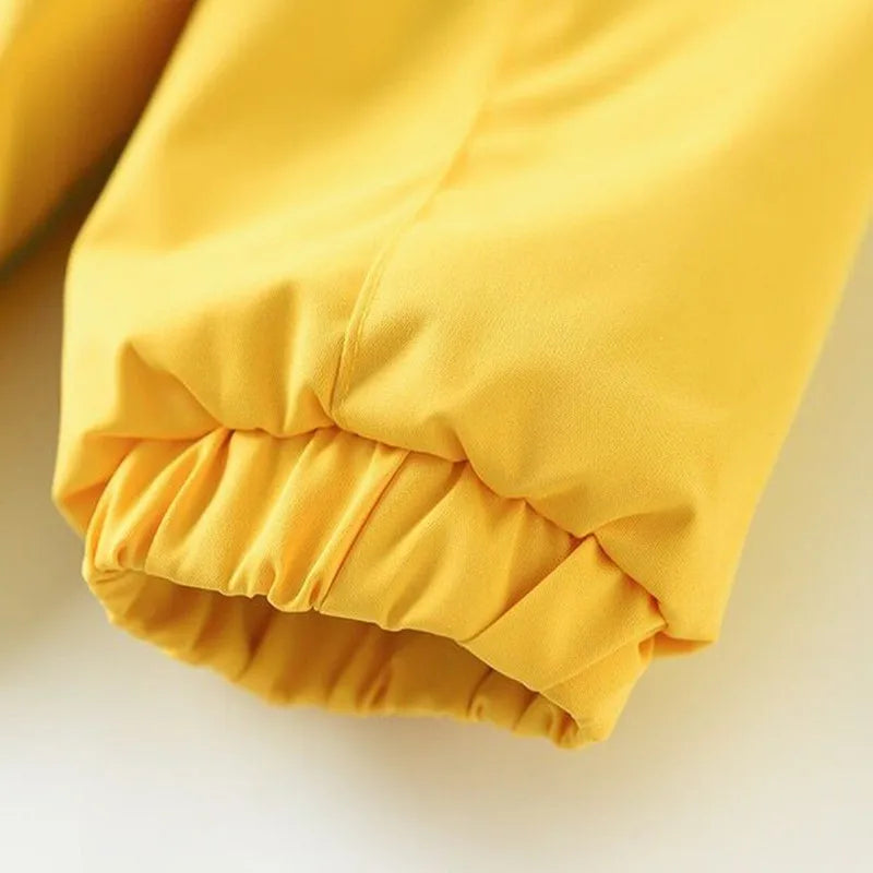Double-Deck Windproof Inner Polar Fleece Kids Jacket childrensterritory