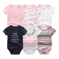 6Pcs/Lot Cartoon Design Soft Cotton Baby Rompers childrensterritory
