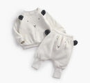 Animal Printed 2Pcs Casual Warm Baby Clothes Sets Tops + Pants childrensterritory