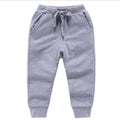 Warm Solid Pattern Casual Cotton Sports Pants for Kids childrensterritory