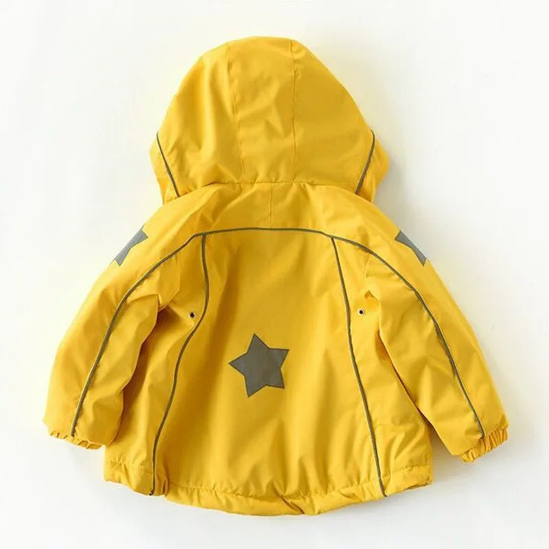 Double-Deck Windproof Inner Polar Fleece Kids Jacket childrensterritory
