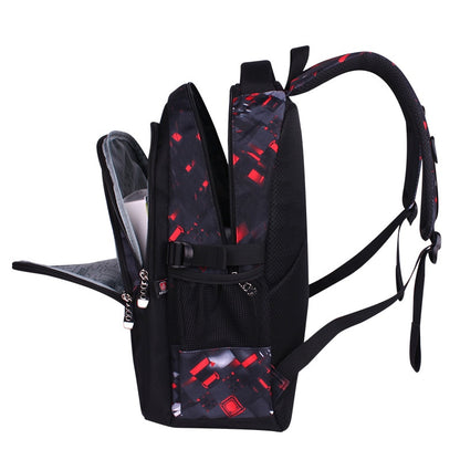 3D Football Print Kids Anime School Backpack Travel Bag childrensterritory