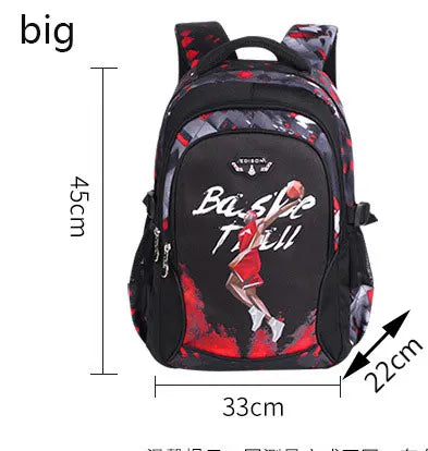 Basketball Print Stylish School Bag for Kids