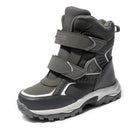 Boys Classic Style Hooks And Loops Leather Snow Boots childrensterritory
