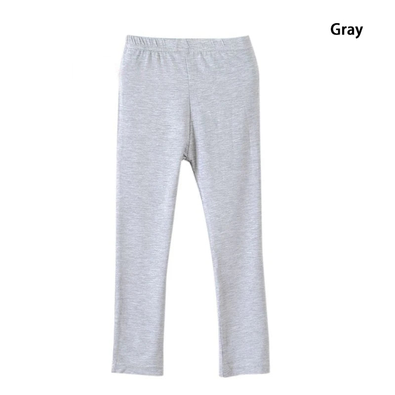 Kids Girls Candy Color Soft Elastic Cotton Leggings/Trousers childrensterritory