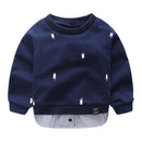 Cartoon Animal Print Patchwork 2 Pcs Sweatshirt For Kids childrensterritory