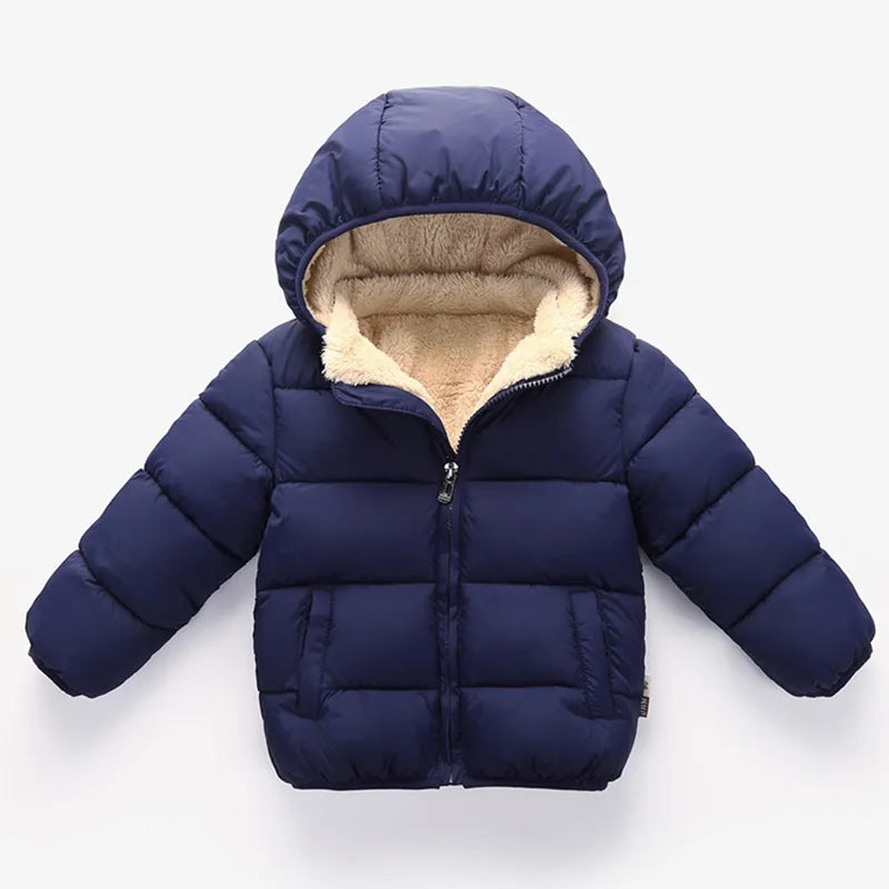 Baby/Kids Warm Plush Thicken Fur Hooded Jackets childrensterritory