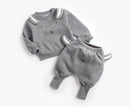 Animal Printed 2Pcs Casual Warm Baby Clothes Sets Tops + Pants childrensterritory