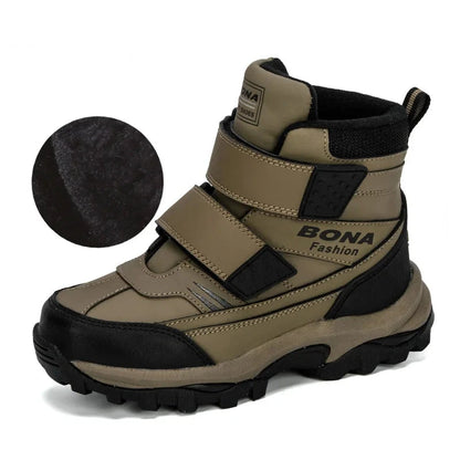 Boys Ankle Length Anti-Slip Warm Hiking Shoes childrensterritory