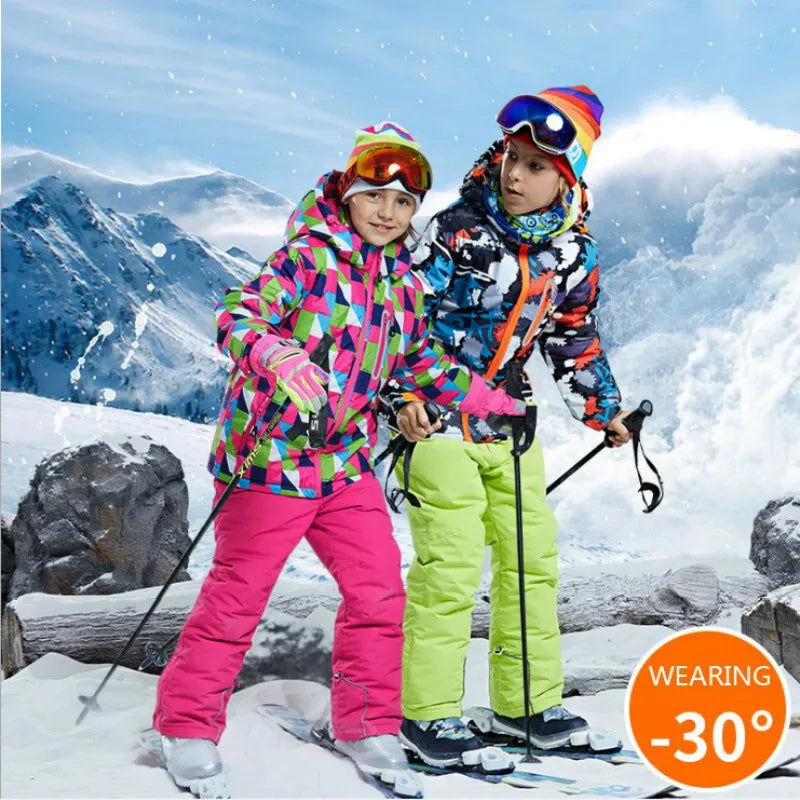 -30 degree Kids Waterproof Ski Suits/Snowboard Suits