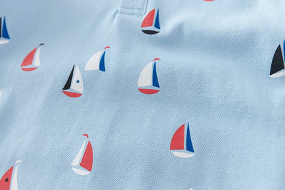 High Quality Printed Polo Cotton T-Shirts for Toddler Boys childrensterritory