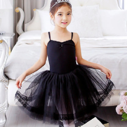 Kids Girls Lace Design Ballet Tutu Dresses/Leotards childrensterritory