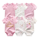 6Pcs/Lot Cartoon Design Soft Cotton Baby Rompers childrensterritory