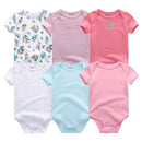 6Pcs/Lot Cartoon Design Soft Cotton Baby Rompers childrensterritory