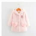 Kids Girl's Thick Warm Hooded Coat with Pockets childrensterritory