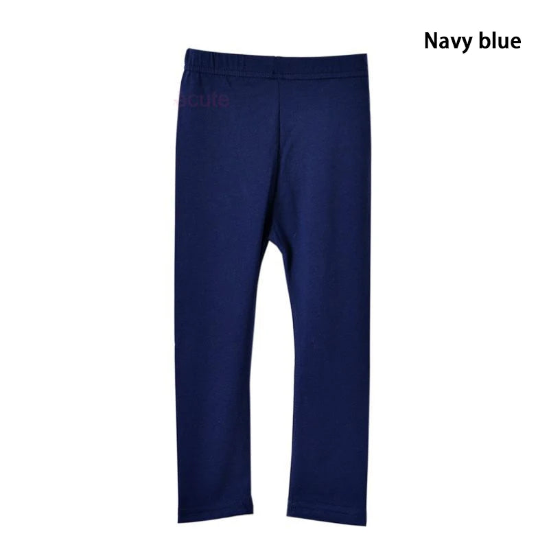 Kids Girls Candy Color Soft Elastic Cotton Leggings/Trousers childrensterritory