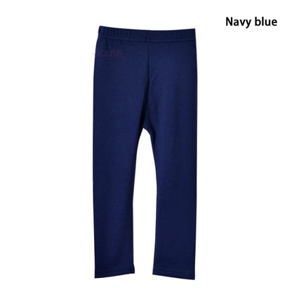 Kids Girls Candy Color Soft Elastic Cotton Leggings/Trousers childrensterritory