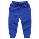 Warm Solid Pattern Casual Cotton Sports Pants for Kids childrensterritory