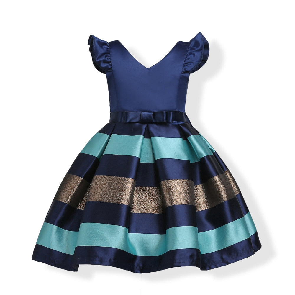 Kids Girls Striped Party Dresses/Princess Costume childrensterritory
