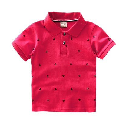 High Quality Printed Polo Cotton T-Shirts for Toddler Boys childrensterritory