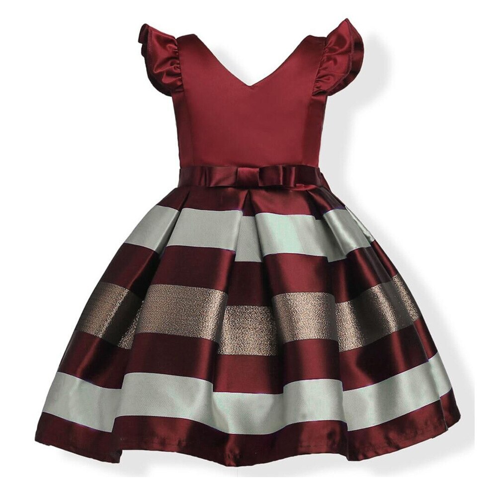 Kids Girls Striped Party Dresses/Princess Costume childrensterritory