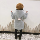 Kids Girl's Thick Warm Hooded Coat with Pockets childrensterritory